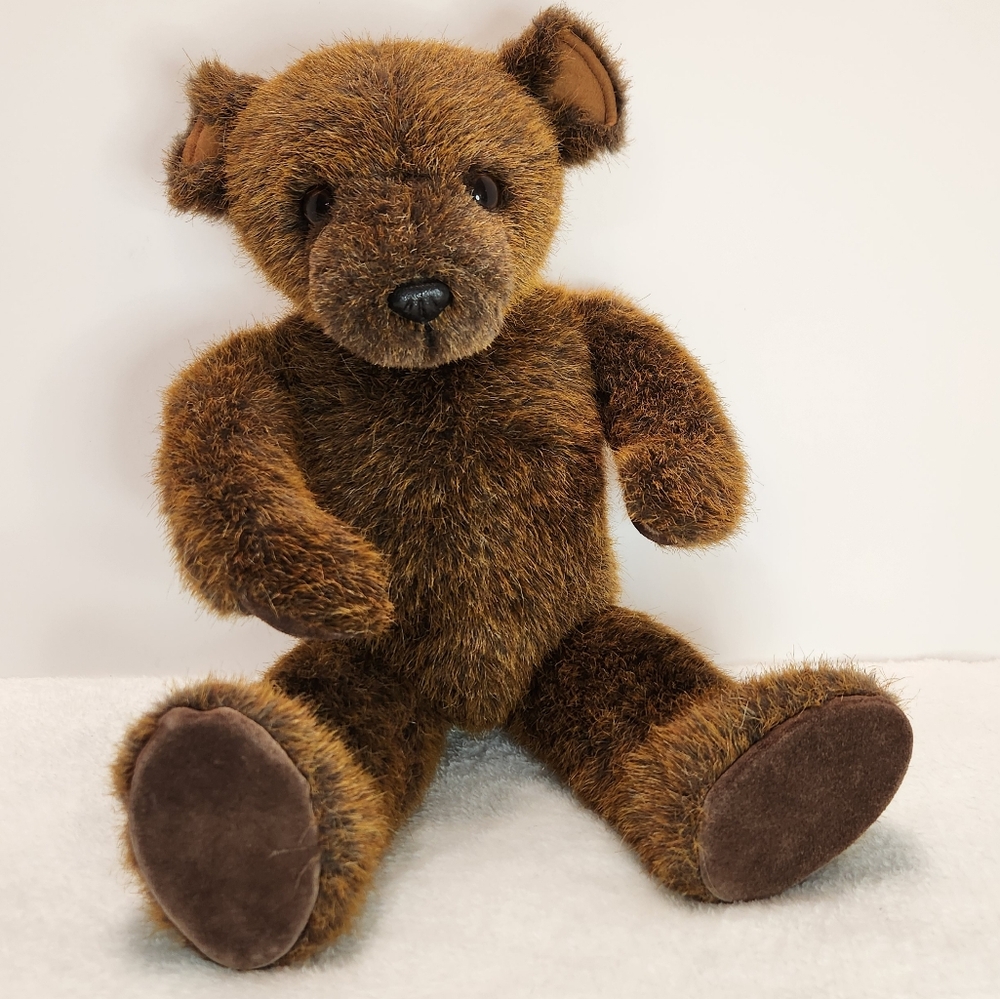 🩵Vintage Little Folk Brown Bear Made In England 1982 G. McBride Tiverton, Devon - Picture 4 of 11